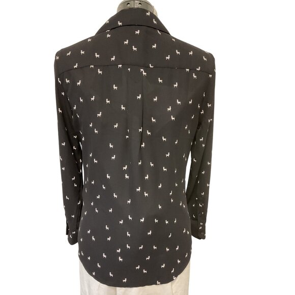 Nwt Banana Republic Classic Fit Black Button-Up Shirt  Size XS - Picture 3 of 5